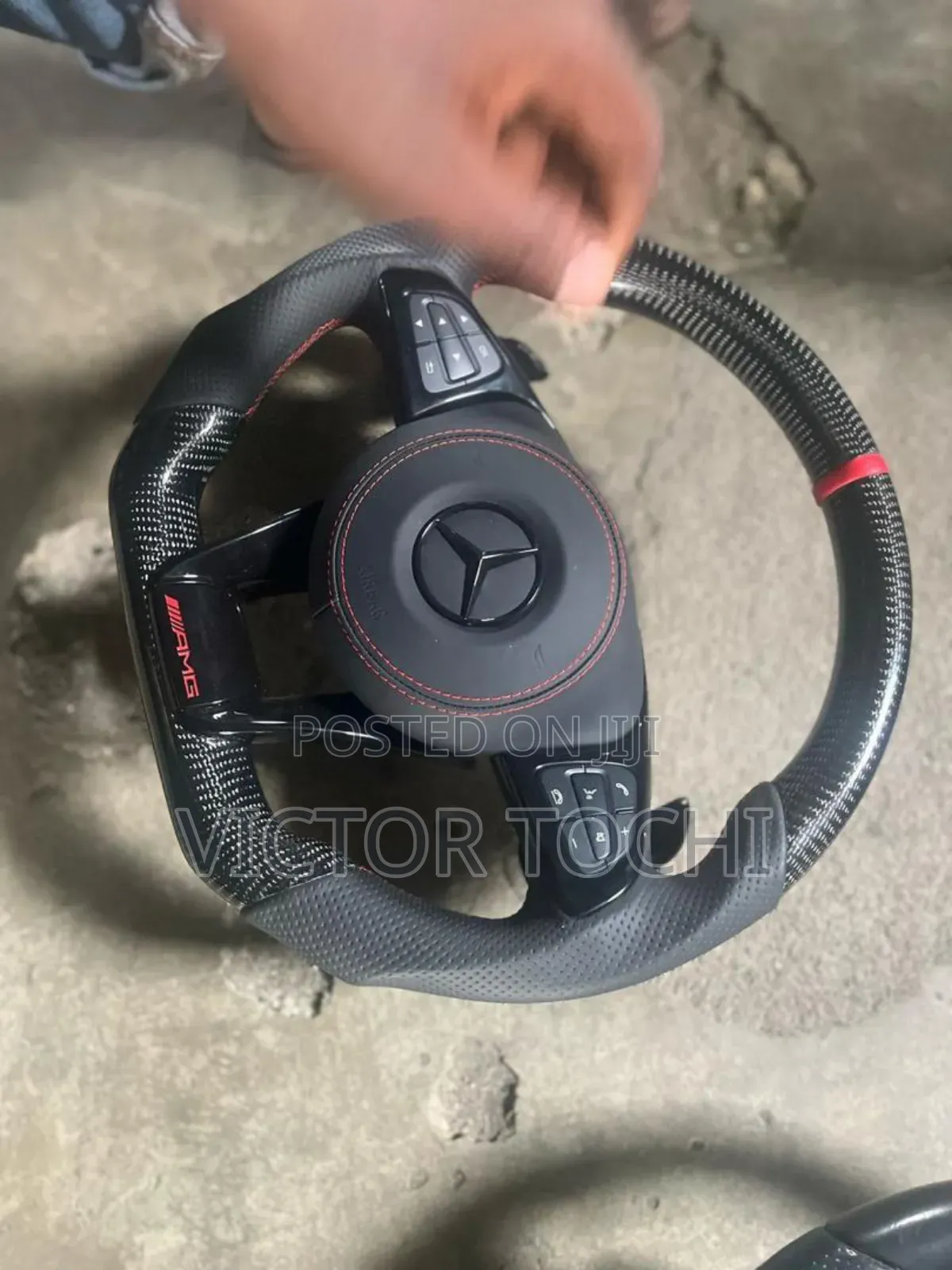 Benz Carbon Fiber Amg Steering Wheel C300, C400, Glc300, Gle, Ml350