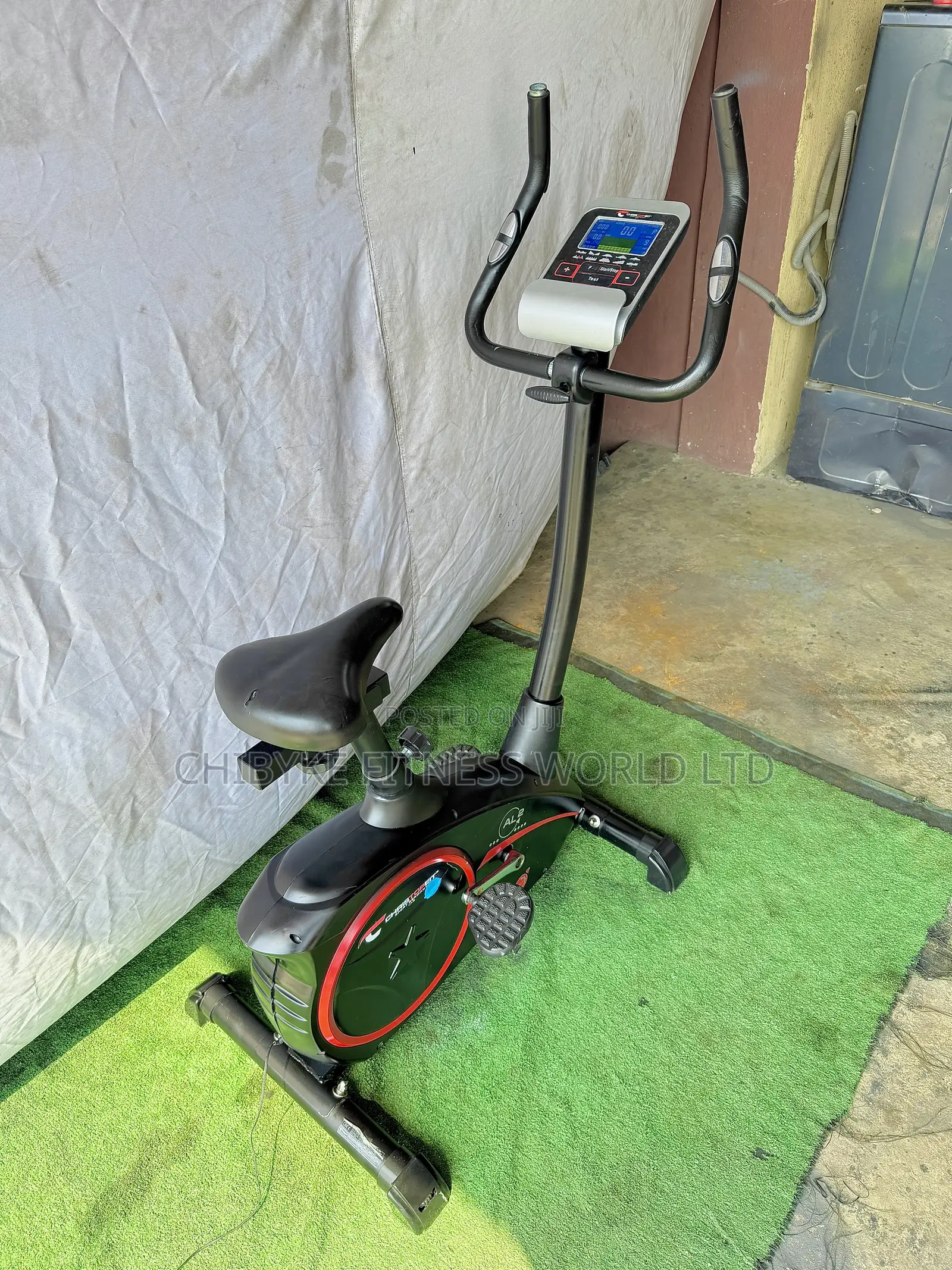 Christopeit Stationary Bike With Pulse Sensor and Tension Control