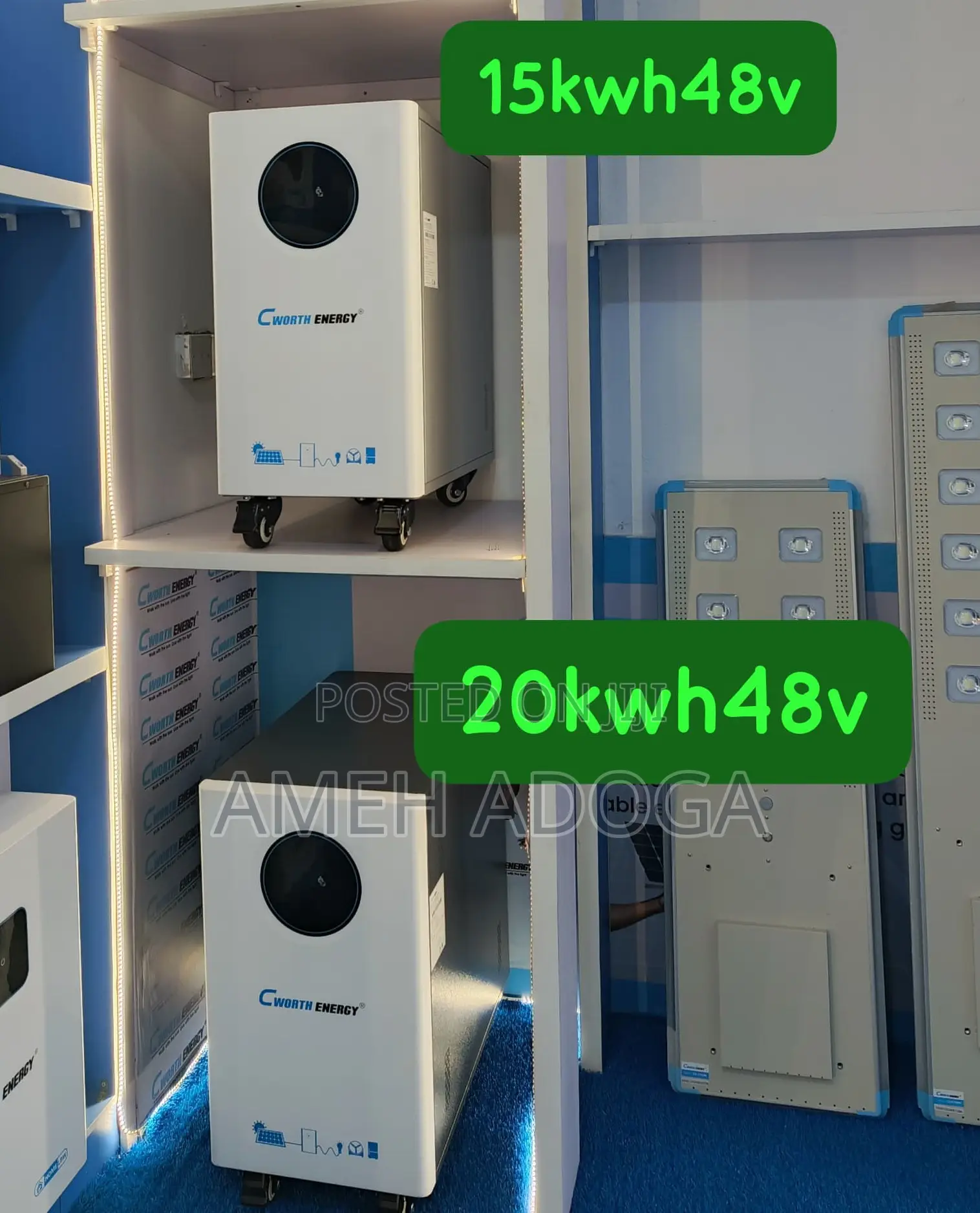 Cworth 20kwh Lithium Iron Phosphate Battery | Free Delivery