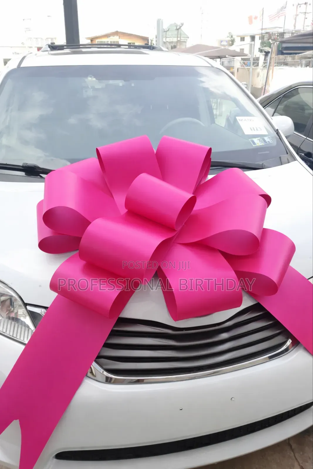 Pink Car Bow Card Lagos Autos