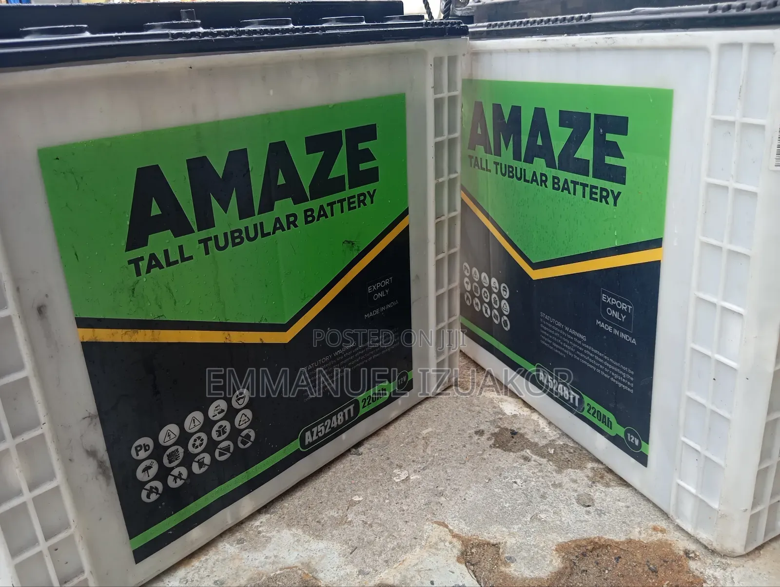 Tubular Batteries 220amps Amaze 4 Months Used