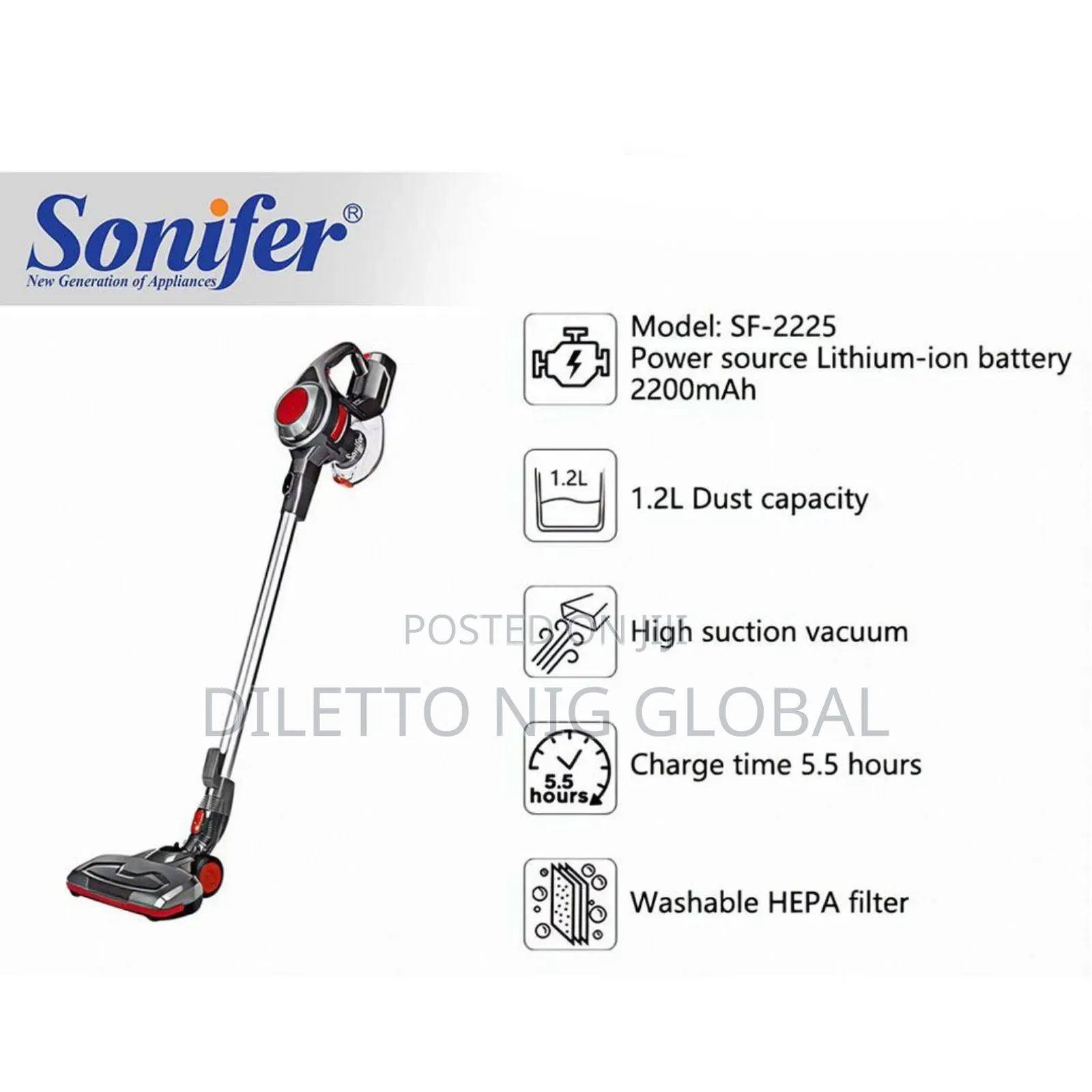 2 in 1 Cordless Vacuum Cleaner