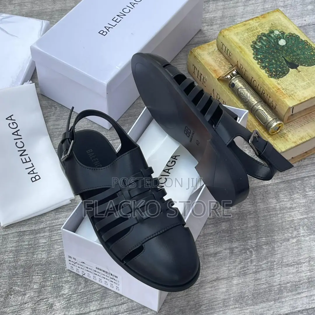 Original Balenciaga Leather Sandals
