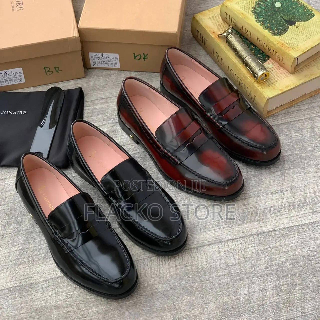 Original Billionaire Patent Loafers Shoes