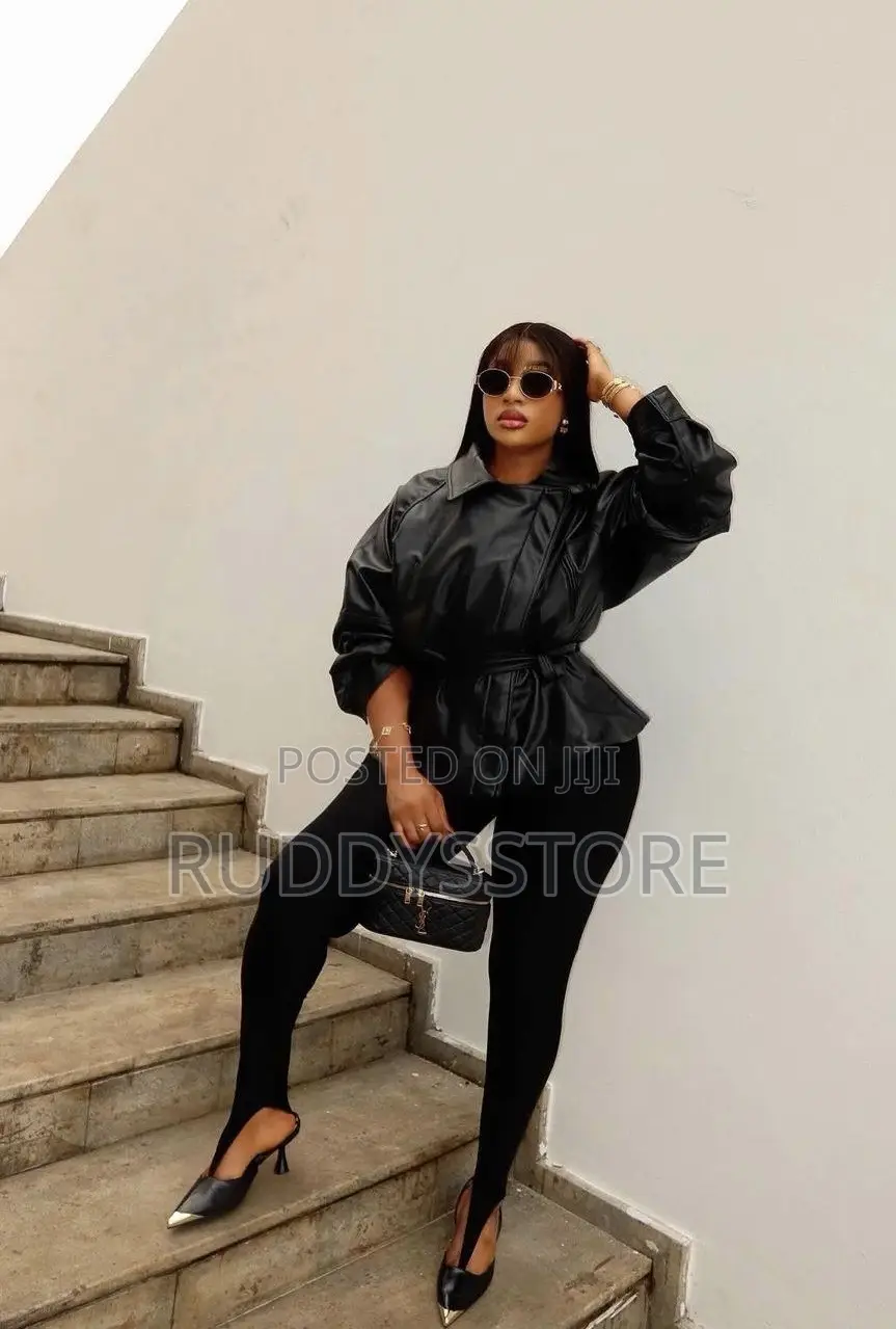 Zara Belted Leather Jacket