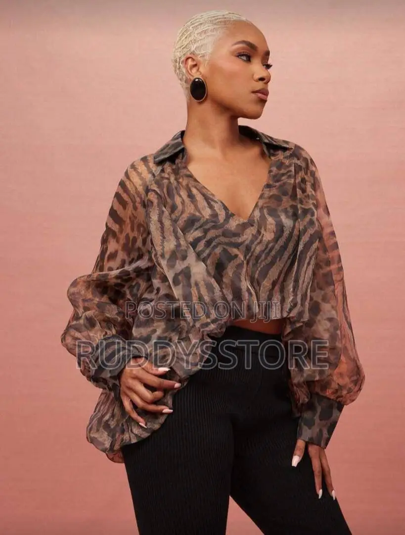 Sheer Organza Bubble Top