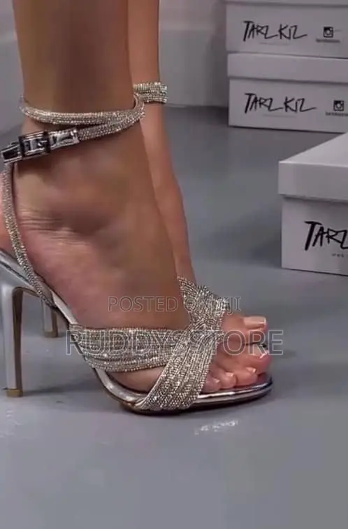 Gemstones Strap Heel Stiletto