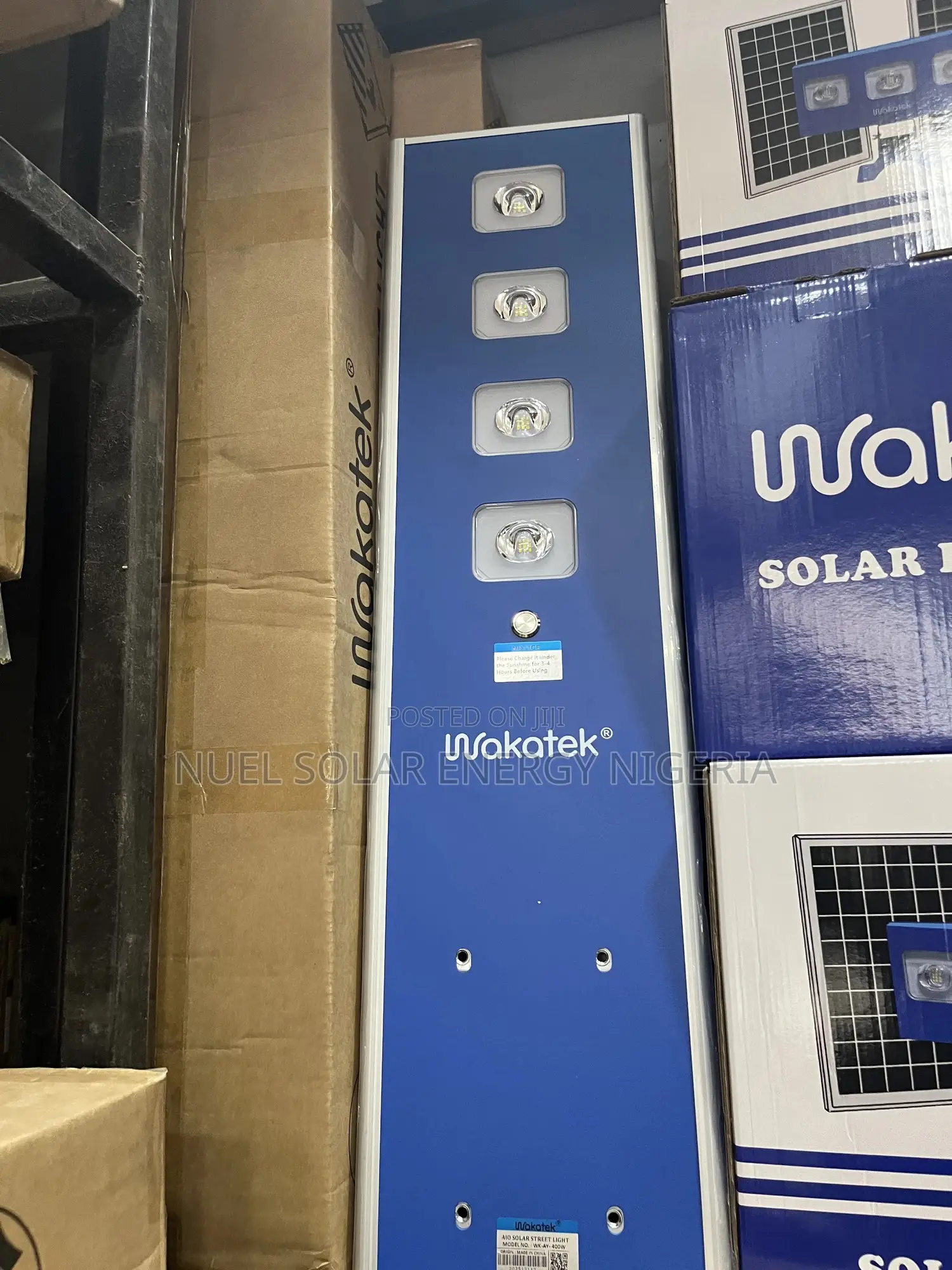 Wakatek Solar Street Light (All-in-One – 4 Lens)