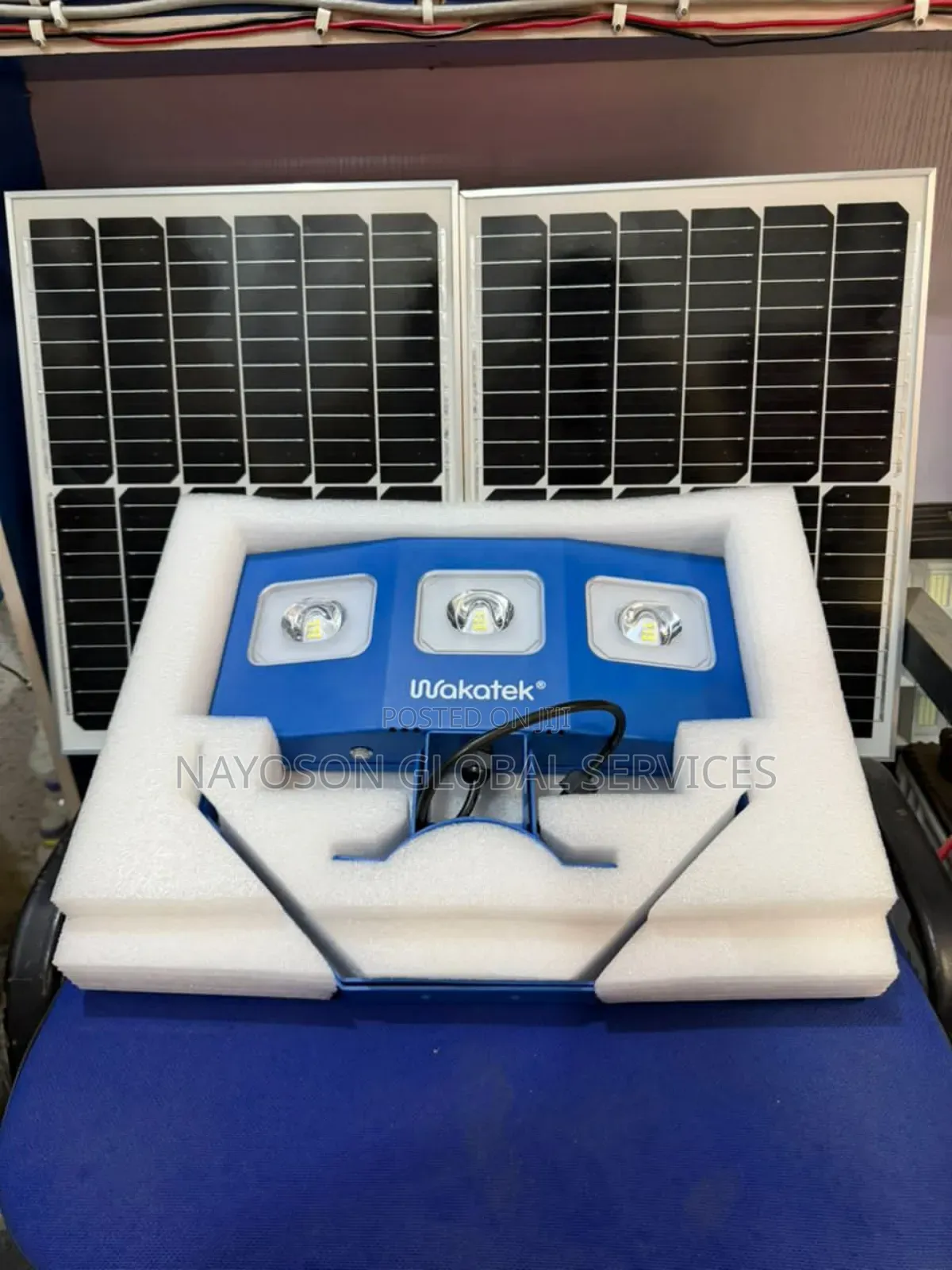 300w Wakatek Solar Flood Light Double Panel
