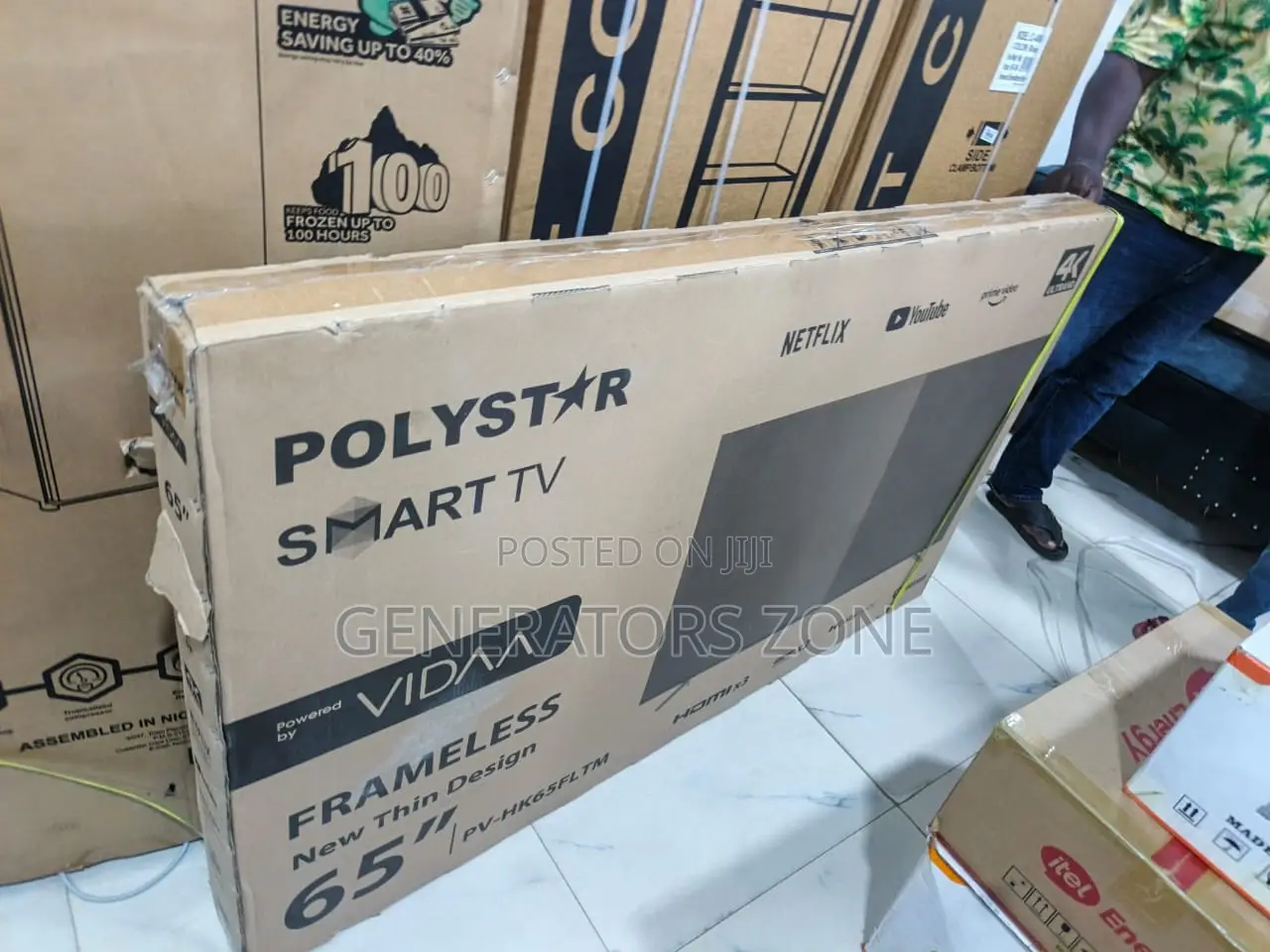 Pv-Hk65fltm Polystar 65” Frameless Television