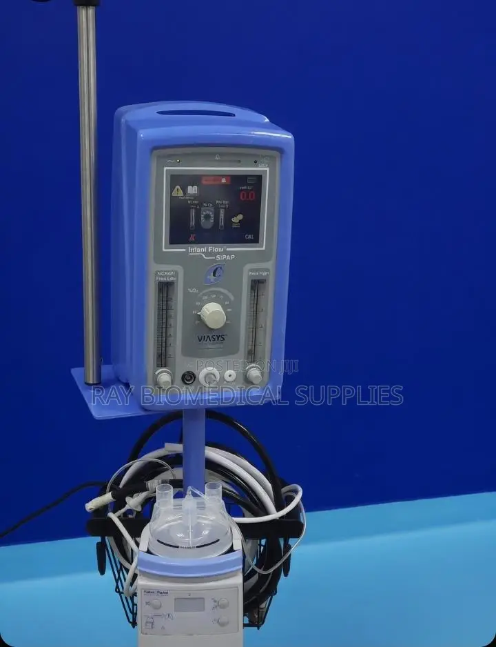 Viasys Infant Flow Sipap Ventilator With Accessories and Stand