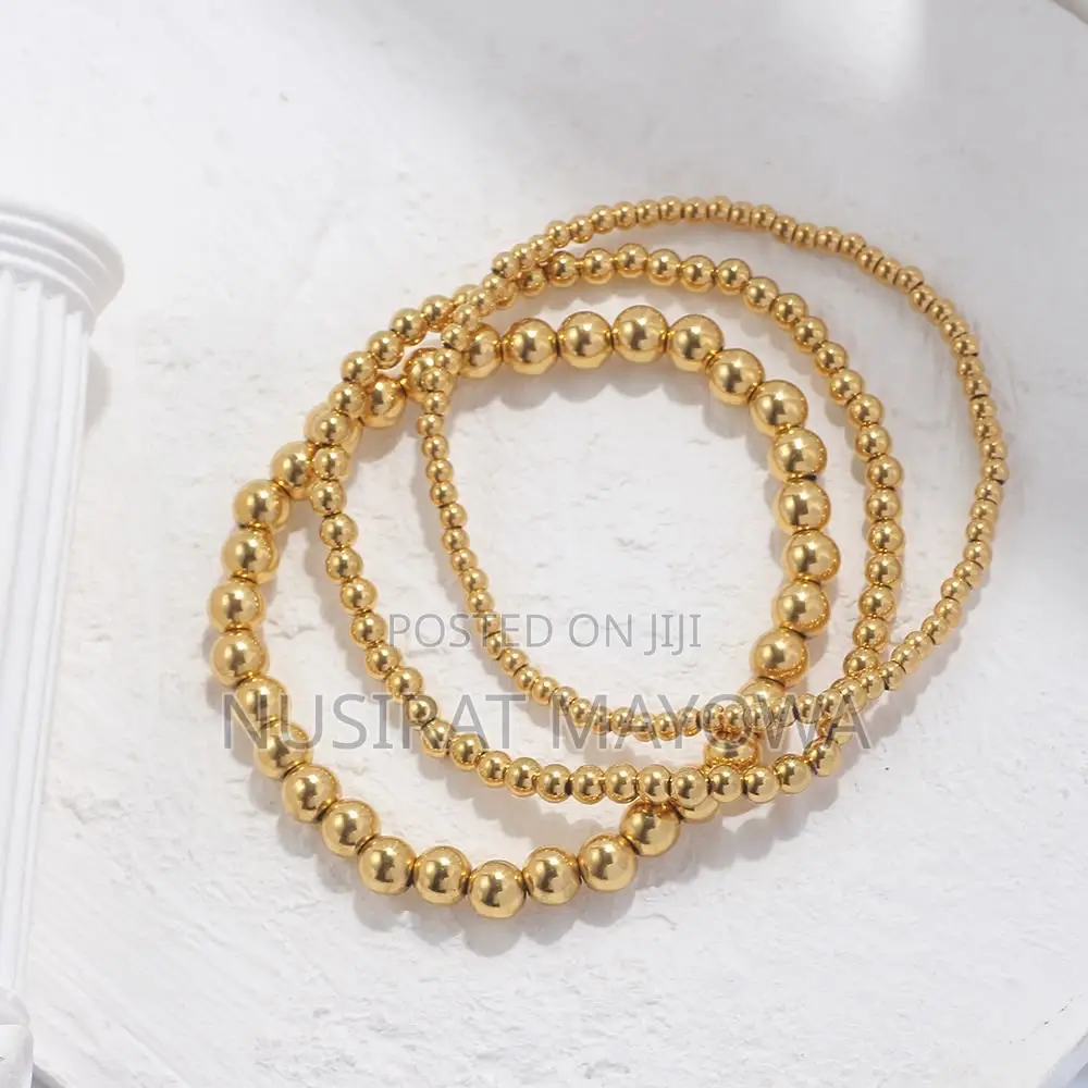 Beaded Gold Bracelet