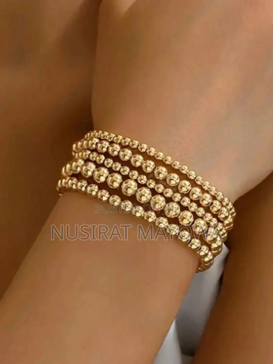 Beaded Gold Bracelet
