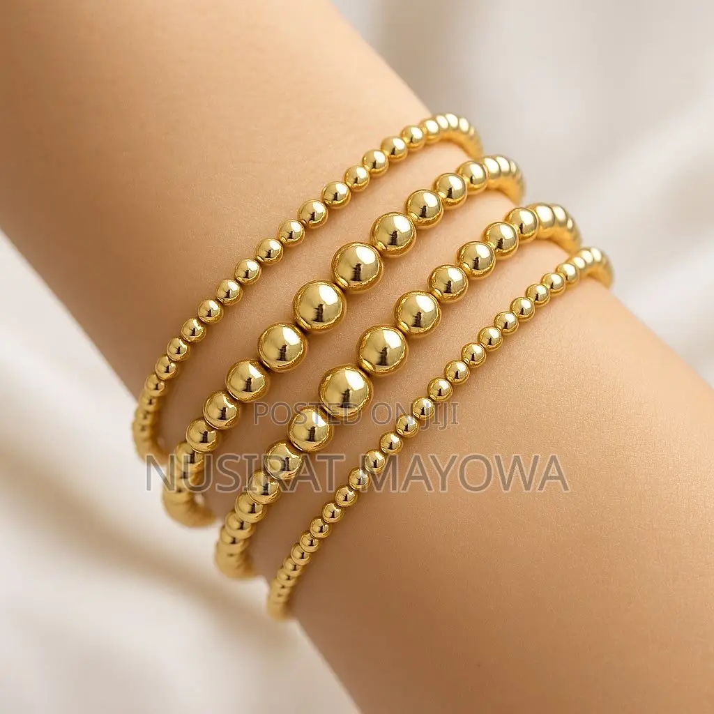 Beaded Gold Bracelet