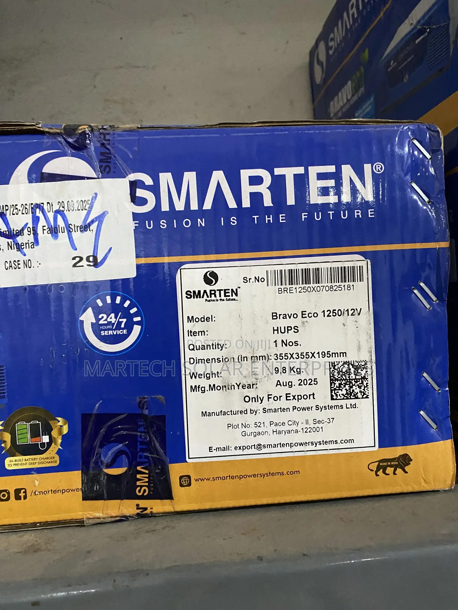 1.2kva Smarten Solar Inverter 12v Pure Sine Wave