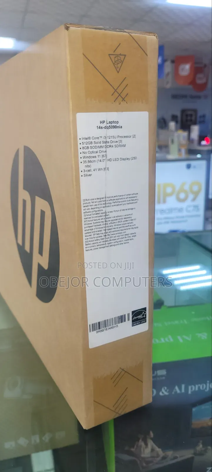 New Laptop HP 14S 8GB Intel Core i3 SSD 512GB