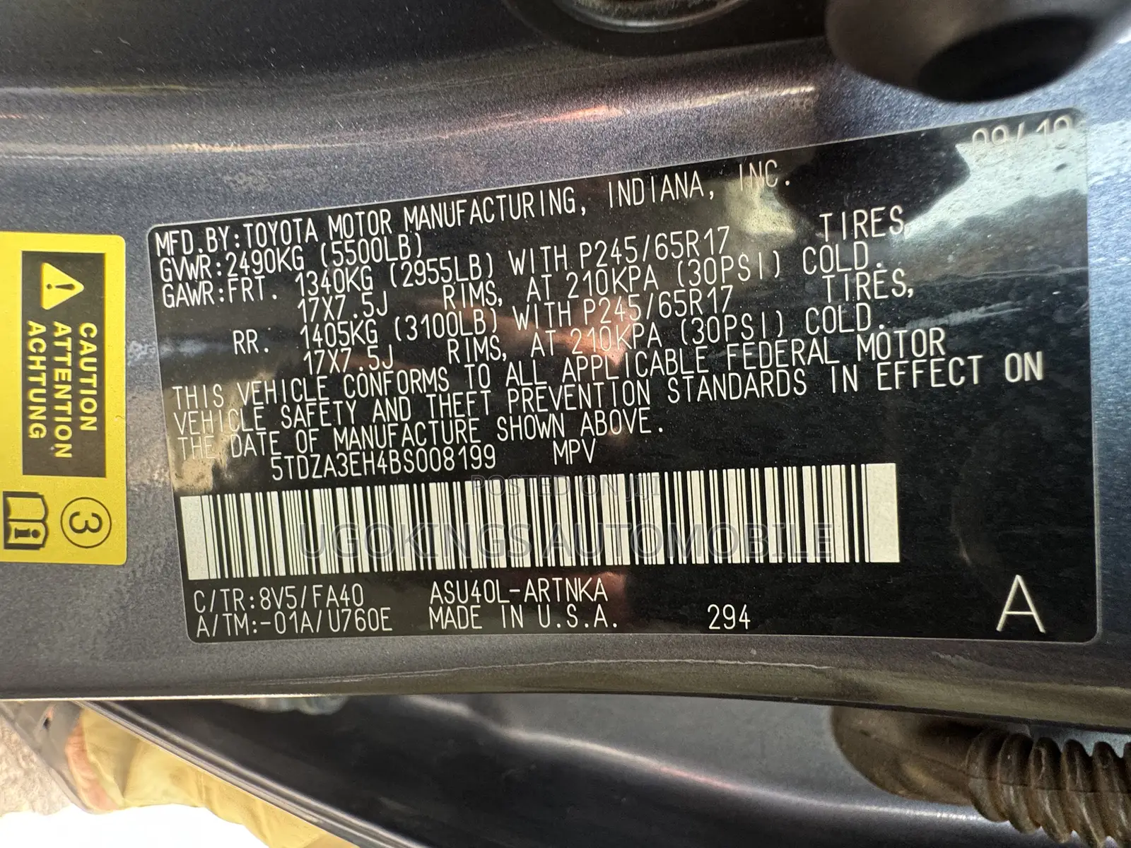 Toyota Highlander 2011 Gray