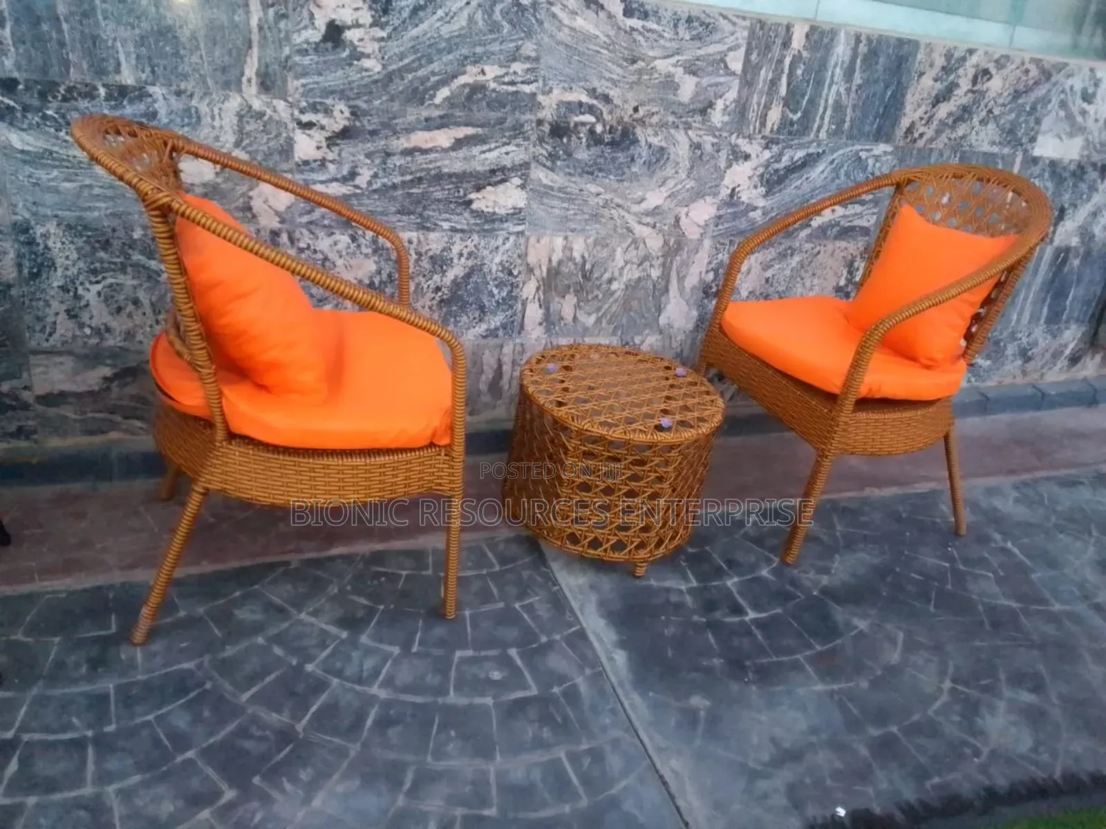 Me and You Rattan Outdoor Chairs With Table