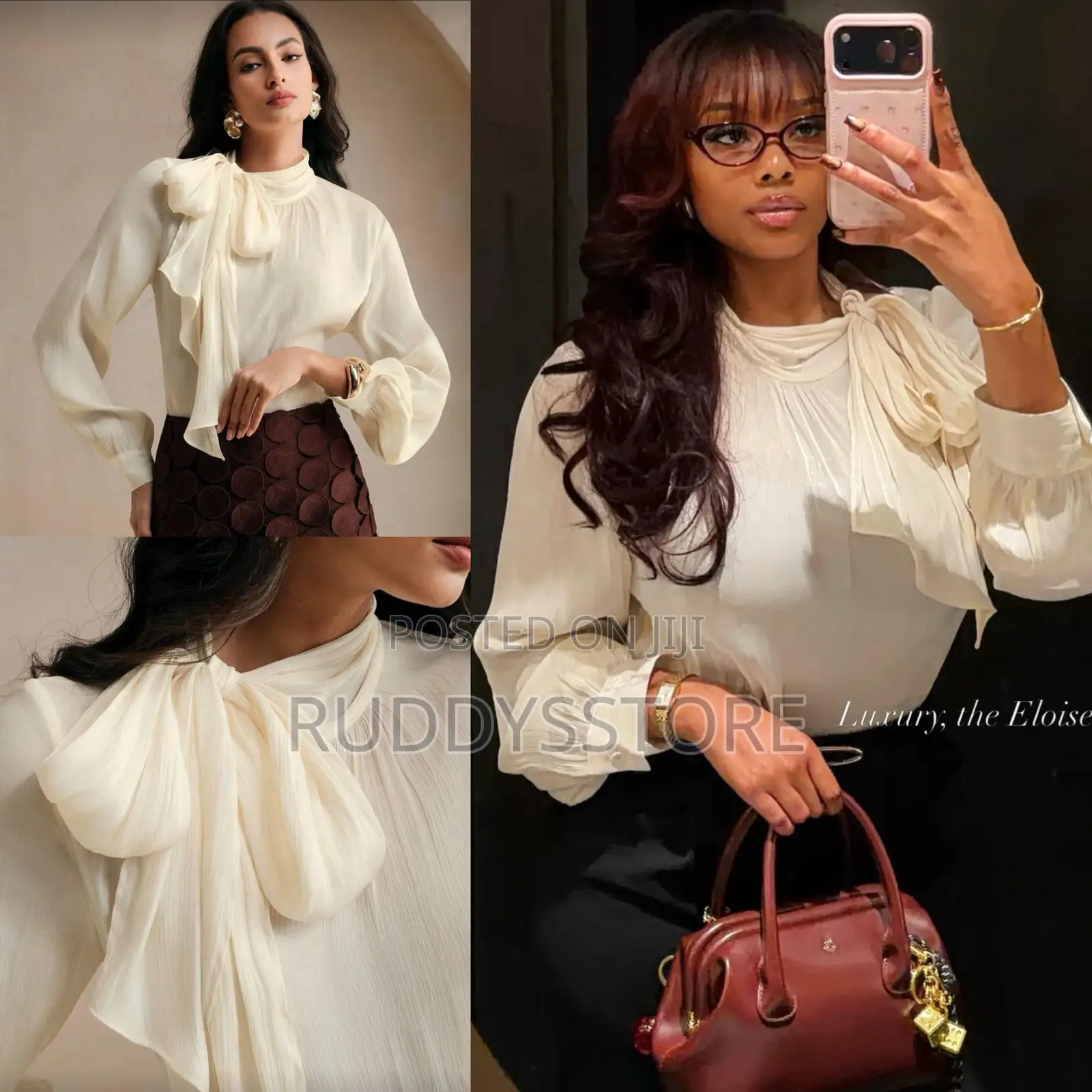 Sleeved Tie Cuff Chic Blouse