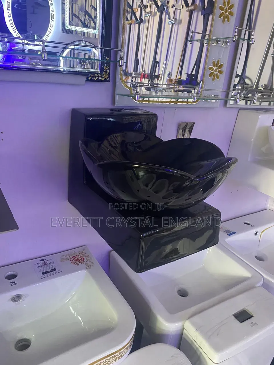 Matt Black Wall Mounting Basin