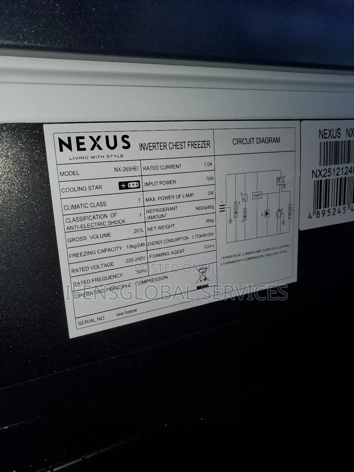 Nexus Inverter Freezer