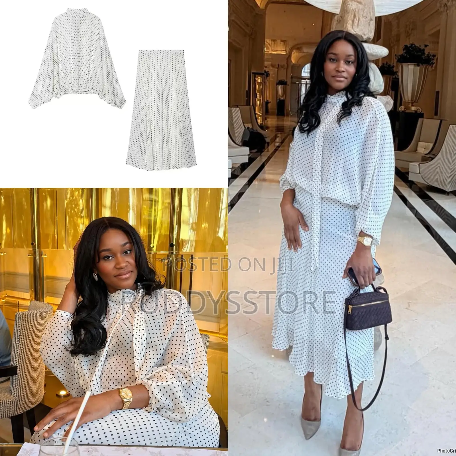 Zara Polka Dot Skirt Set