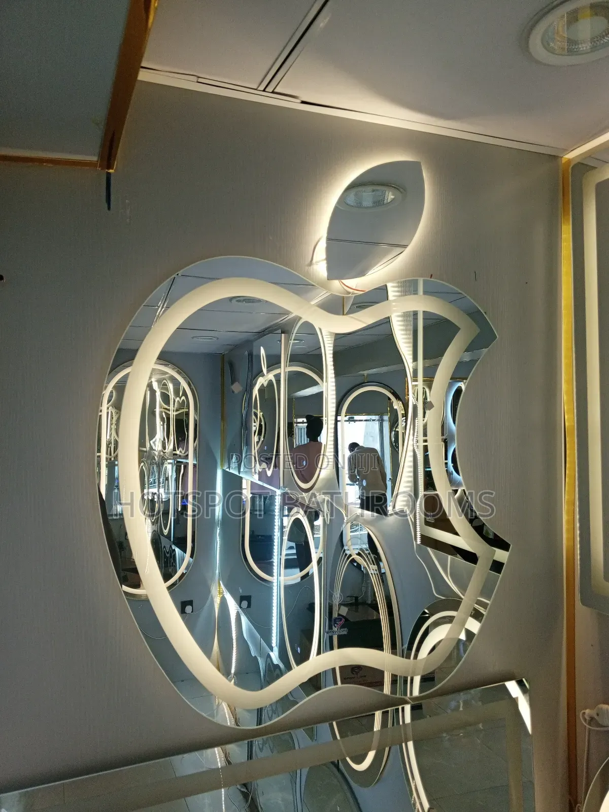 Luxury Apple Led Lights Mirror