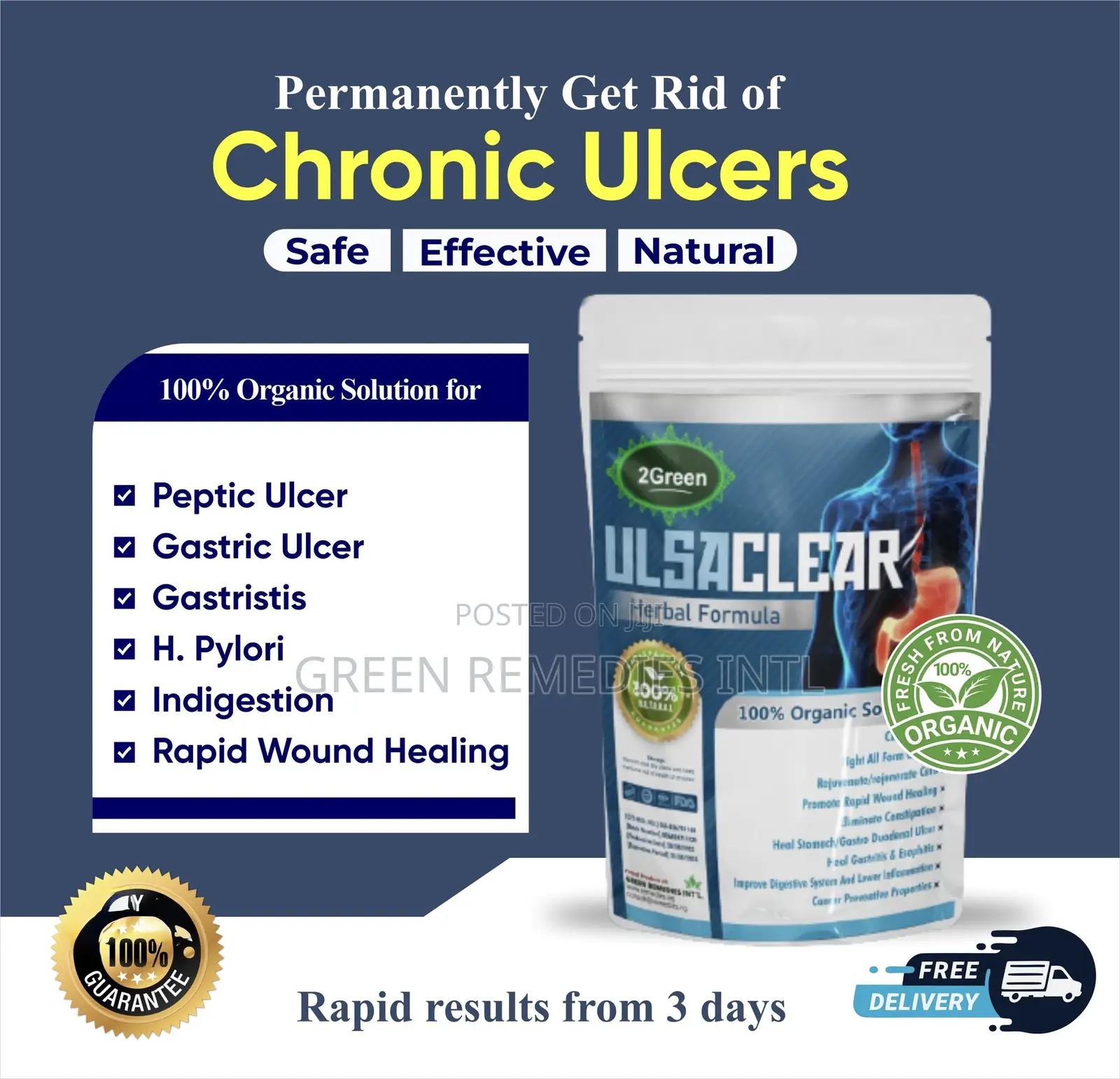 Stop Ulcer Pain From Coming Back Get U-Care Permanent Ulcer Solution