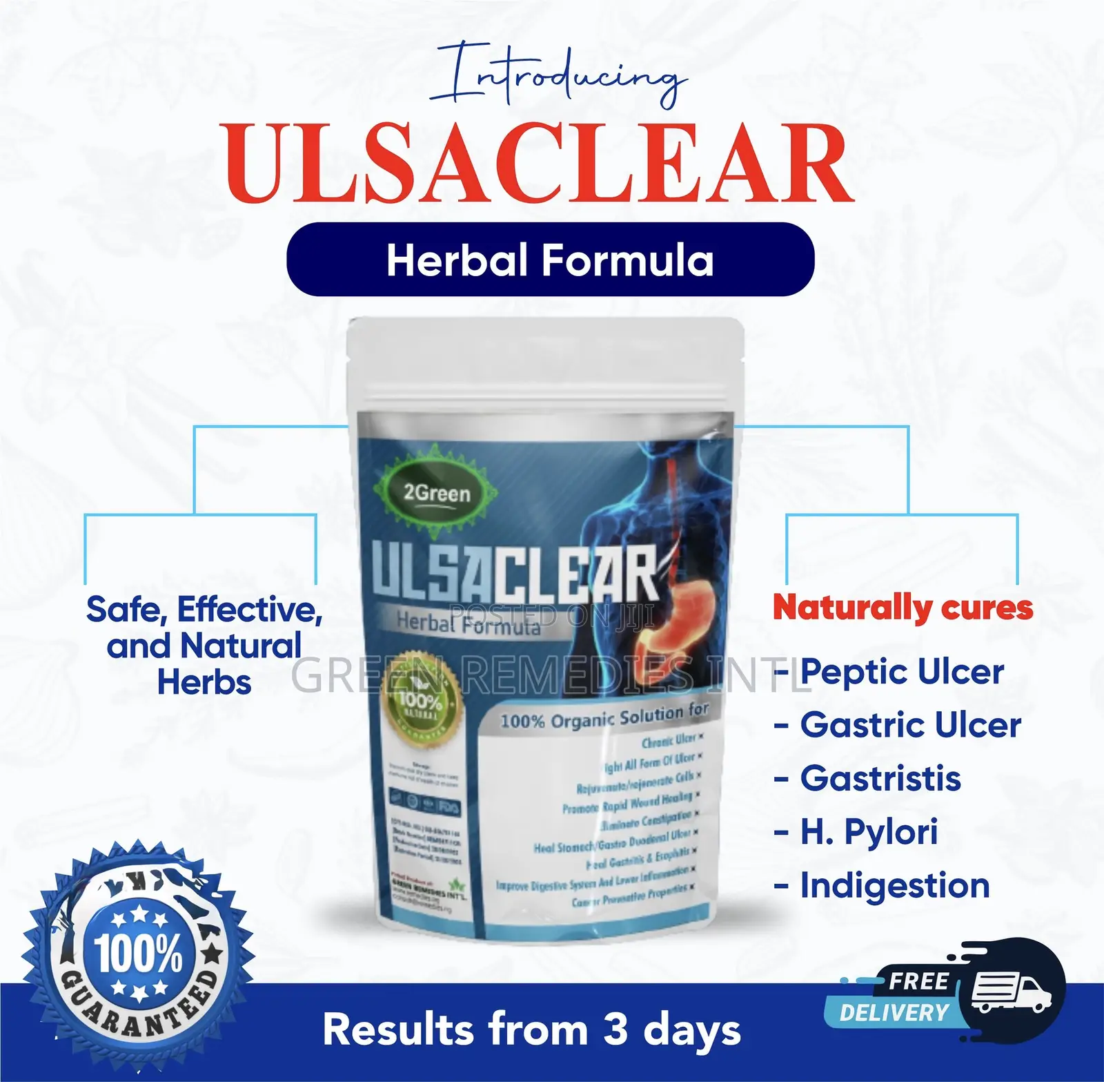 Stop Ulcer Pain From Coming Back Get U-Care Permanent Ulcer Solution