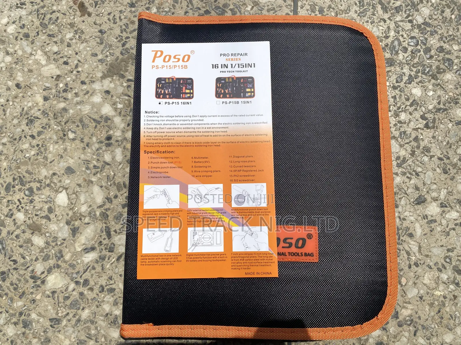 Poso 16-in-1 Professional Repair Toolkit – Complete Tech Tool