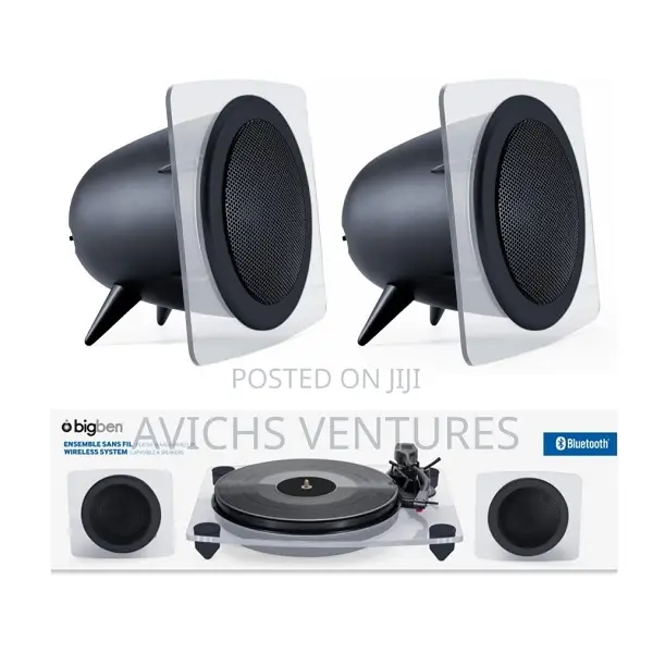 Wireless Vinyl Encoding Turntable With Wireless Speakers, Bluetooth,