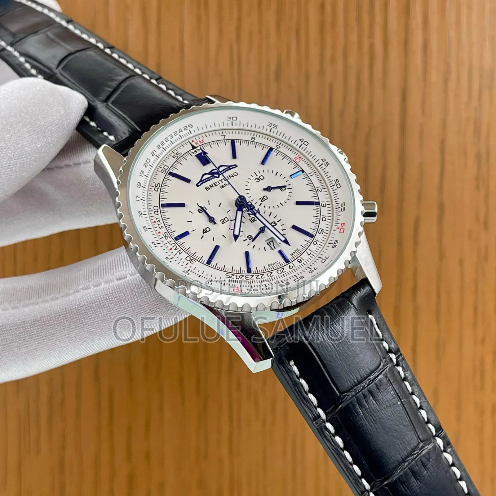 High Quality Brietling Leather Watch