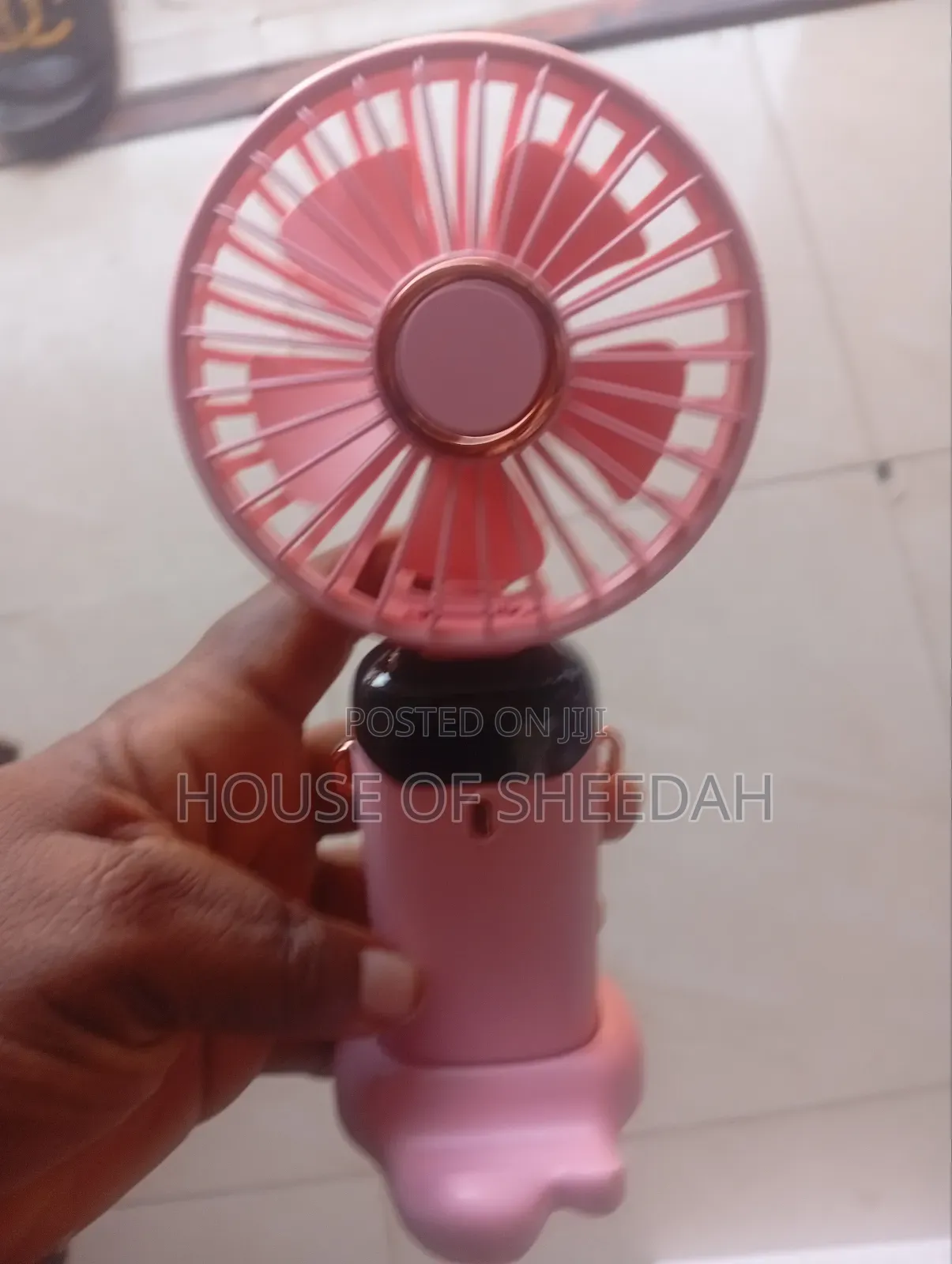 Led Digital Display Rechargeable Mini Handheld Fan