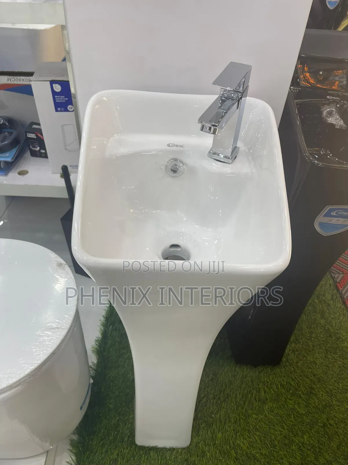 Free Standing White Dining Wash Hand Basin