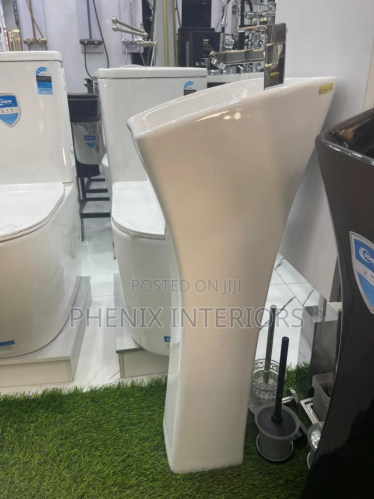 Free Standing White Dining Wash Hand Basin