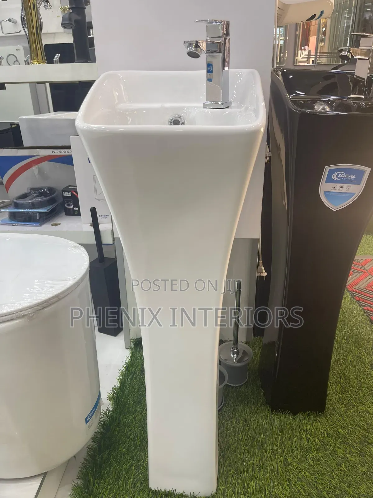 Free Standing White Dining Wash Hand Basin