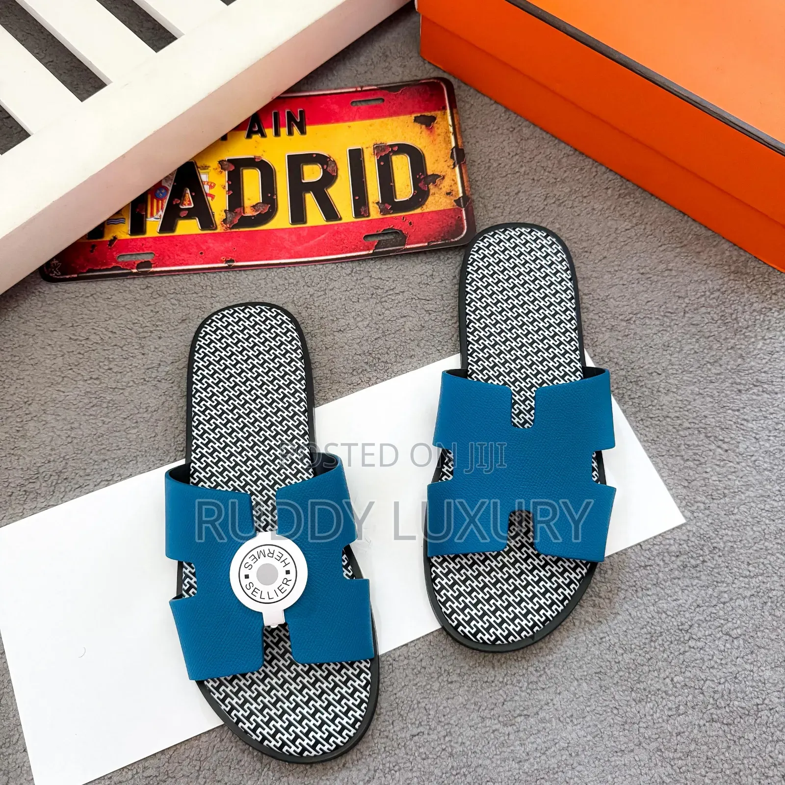 Hermes-Inspired Luxury Slides Collection