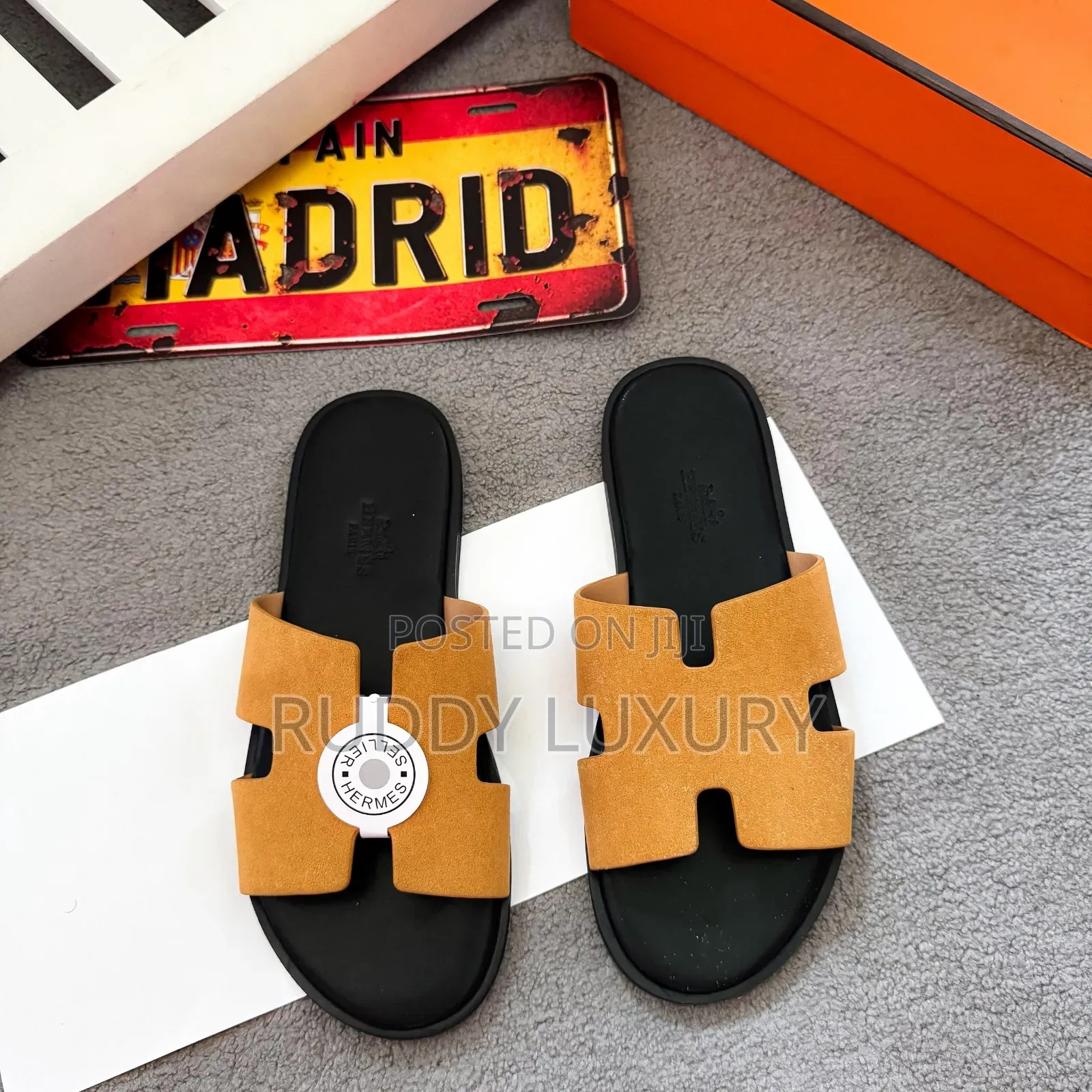 Hermes-Inspired Luxury Slides Collection