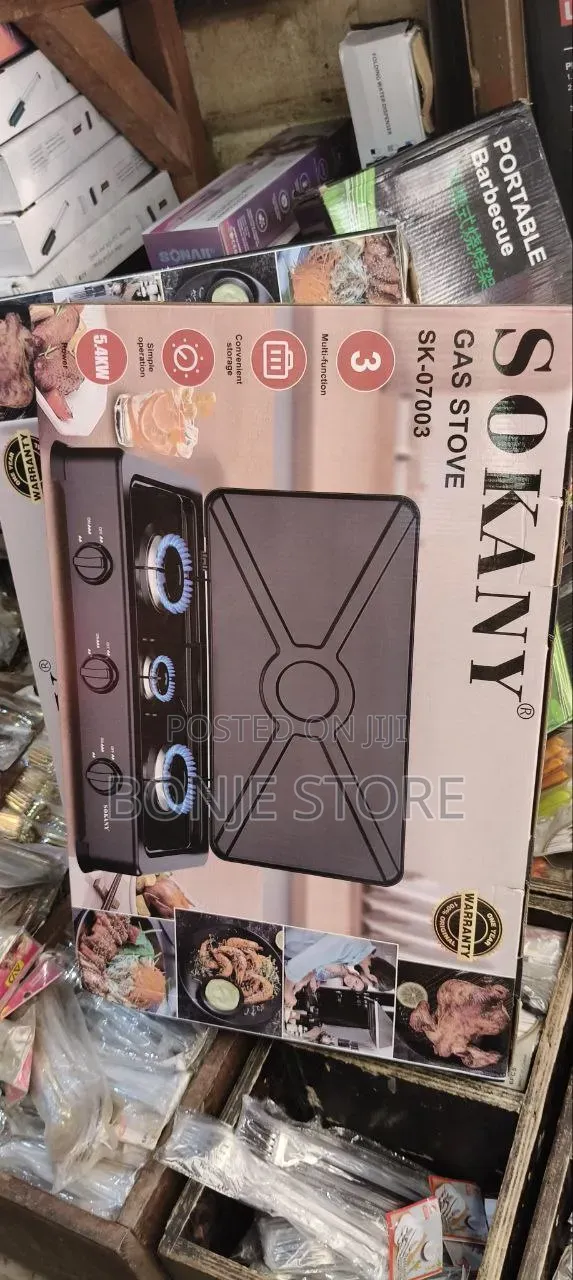 3 Face Sokanyy Gas Stove/Burner 5.4kw