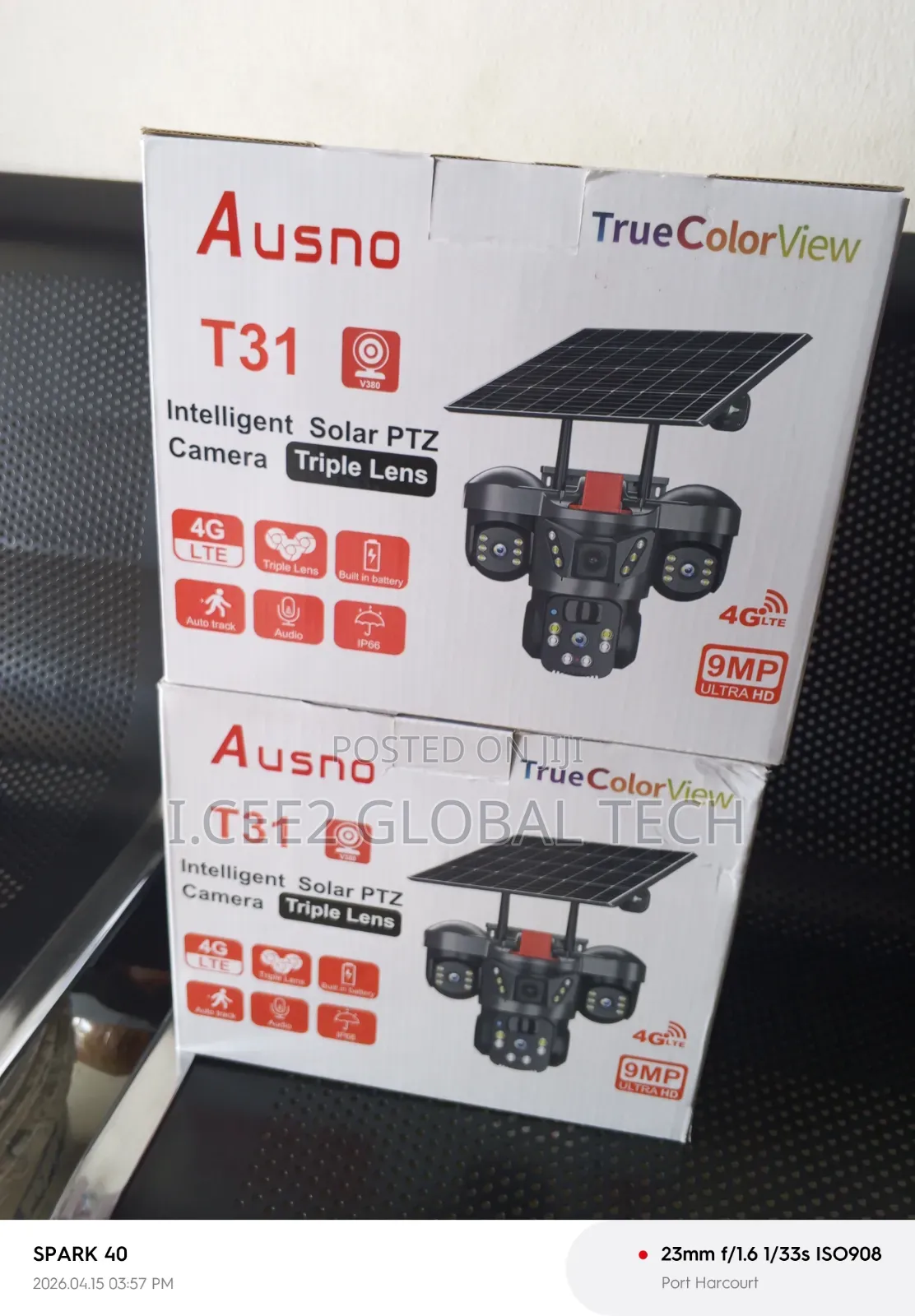 Triple Lens 4g Solar Camera