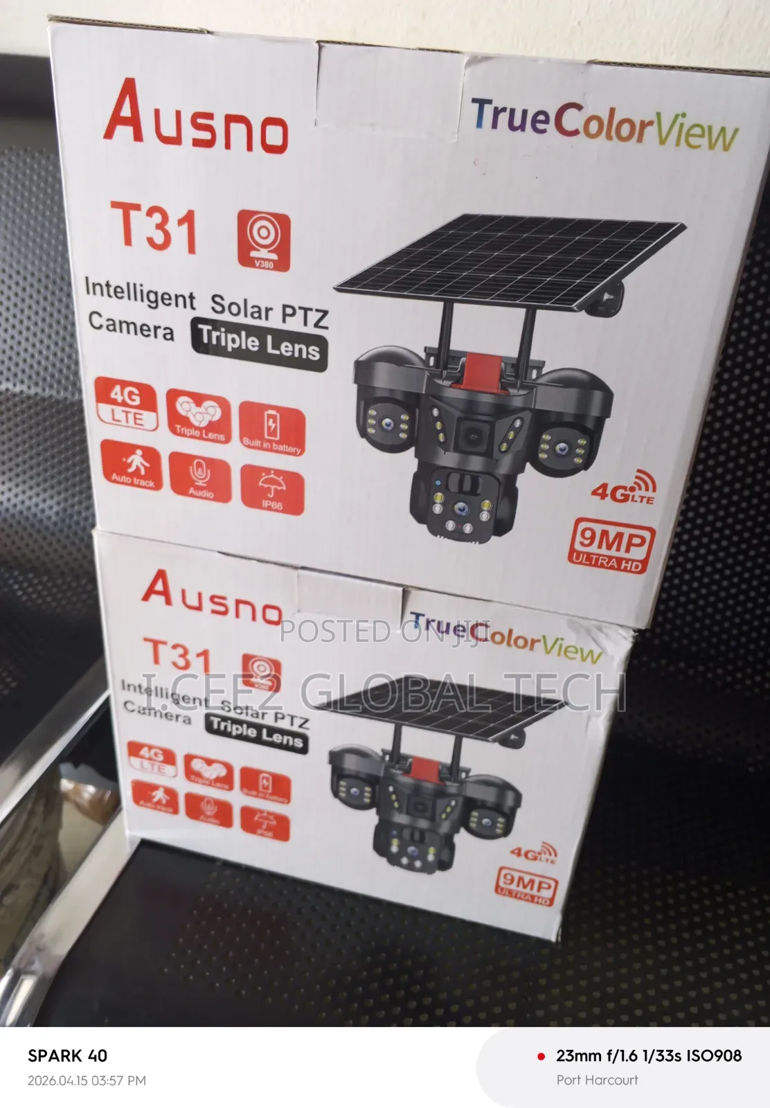 Triple Lens 4g Solar Camera