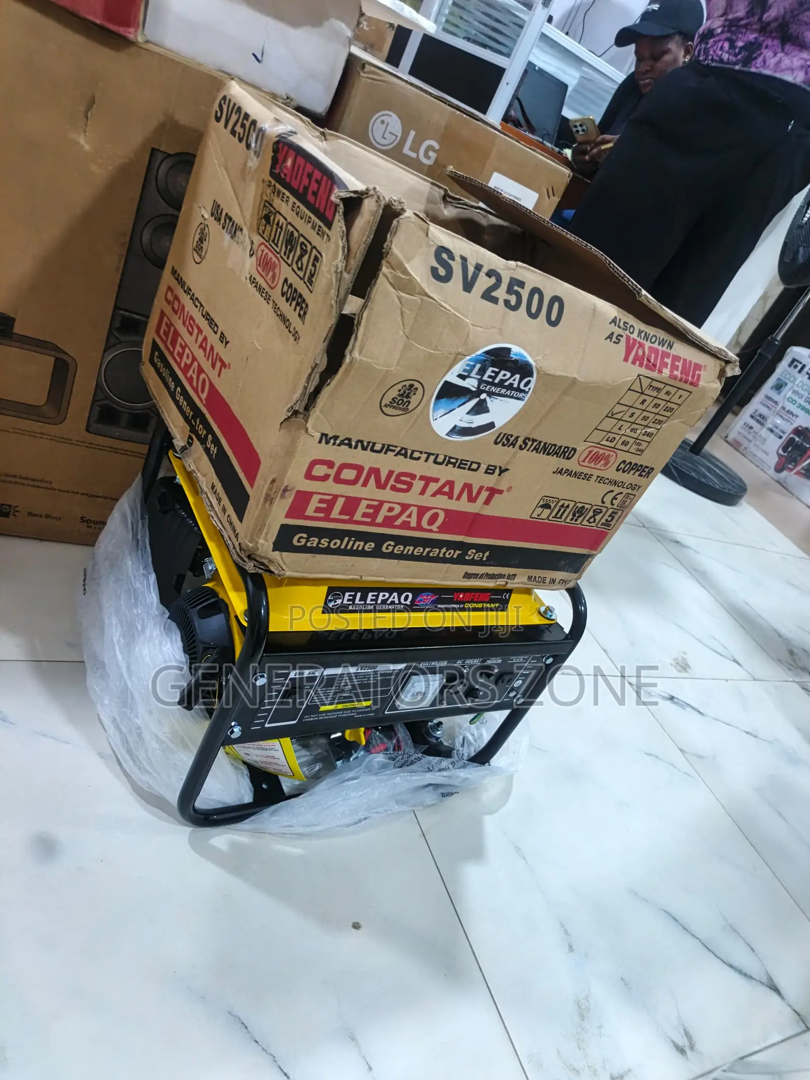 Elepaq Sv2500 1.5kva Copper Engine Generator