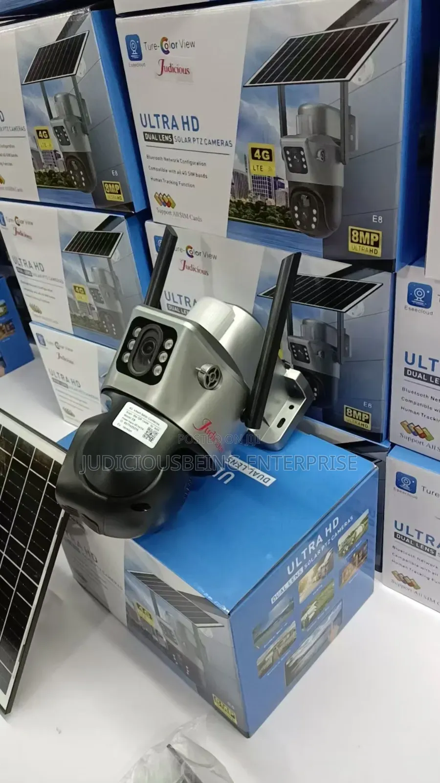 Dual Lens Esecloud Outdoor Solar Camera
