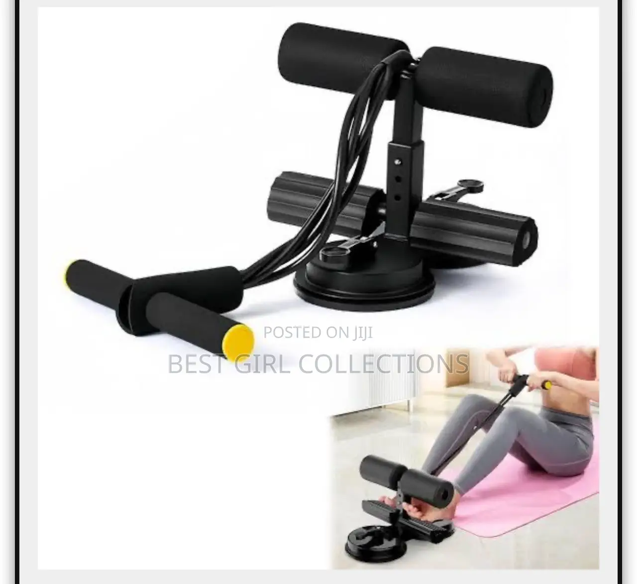 Double Suction Sit Up Bar With Rope