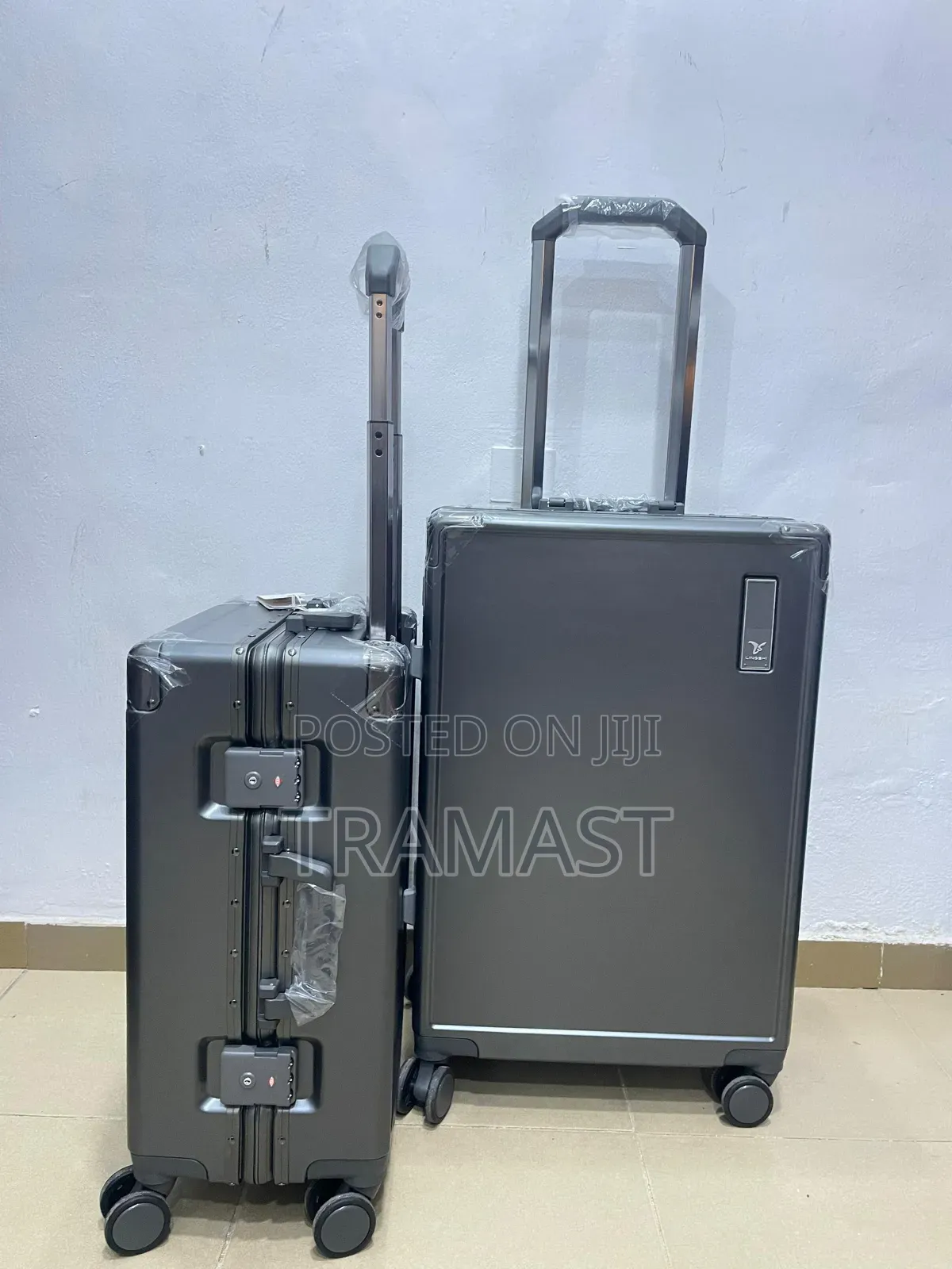 Lingshi Luxury Travel Luggage 2 Set - Gray