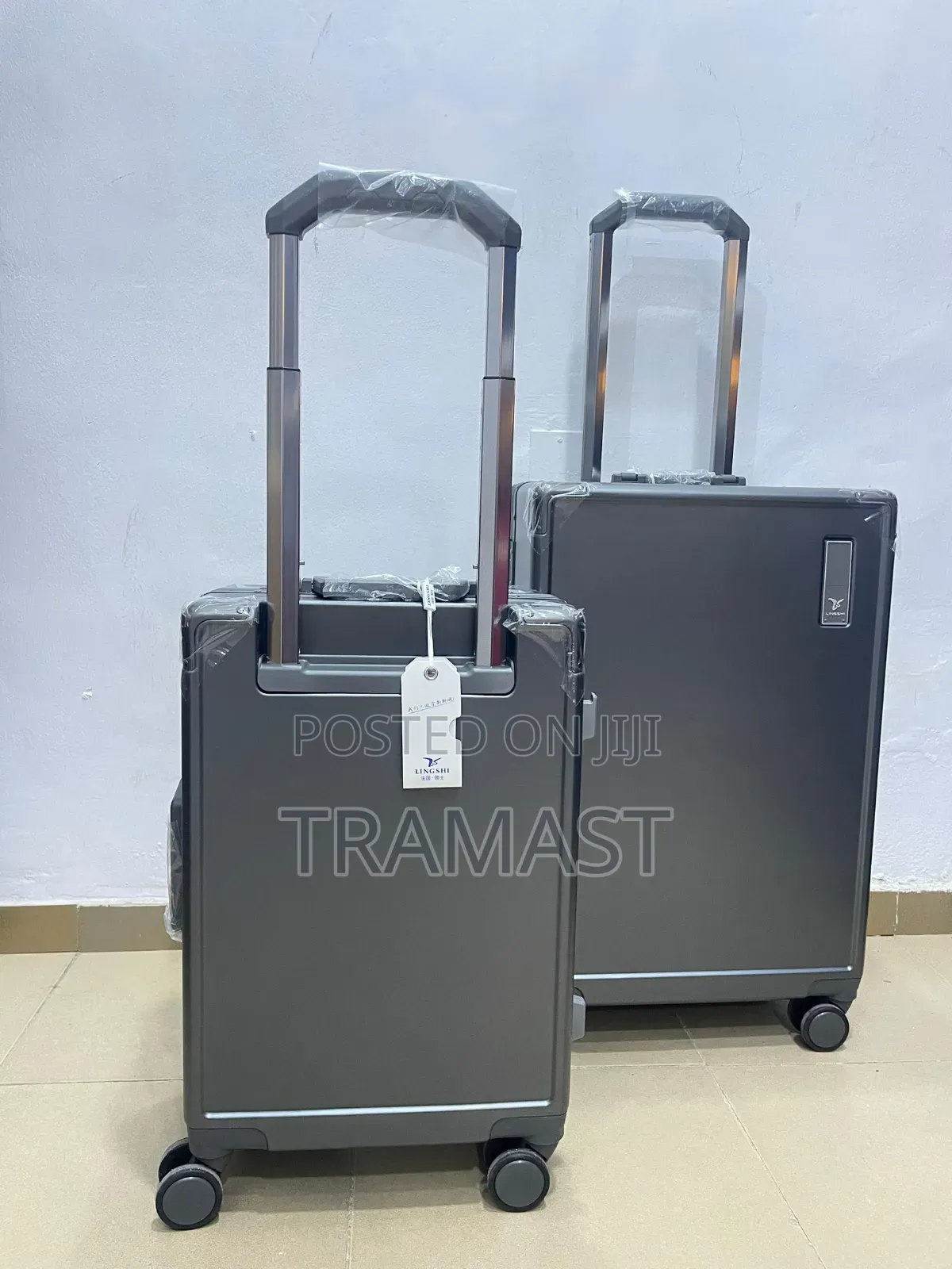 Lingshi Luxury Travel Luggage 2 Set - Gray