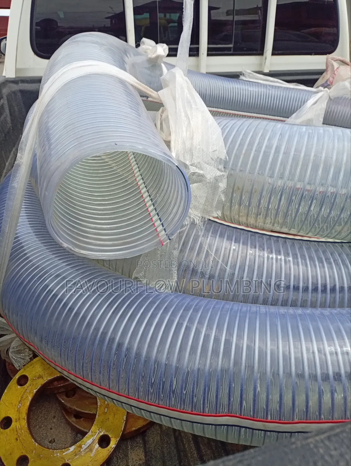 6-Inch Heavy Duty PVC Steel Wire Reinforced Suction Hose – 20 Meters