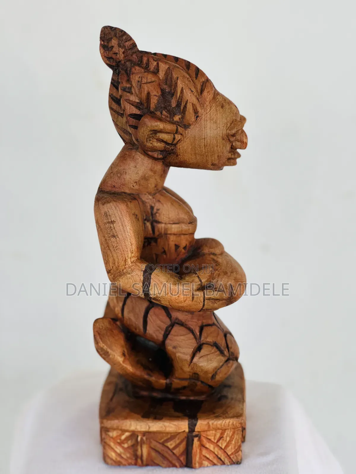 Yoruba Traditional Wood Sculpture "Yemoja"
