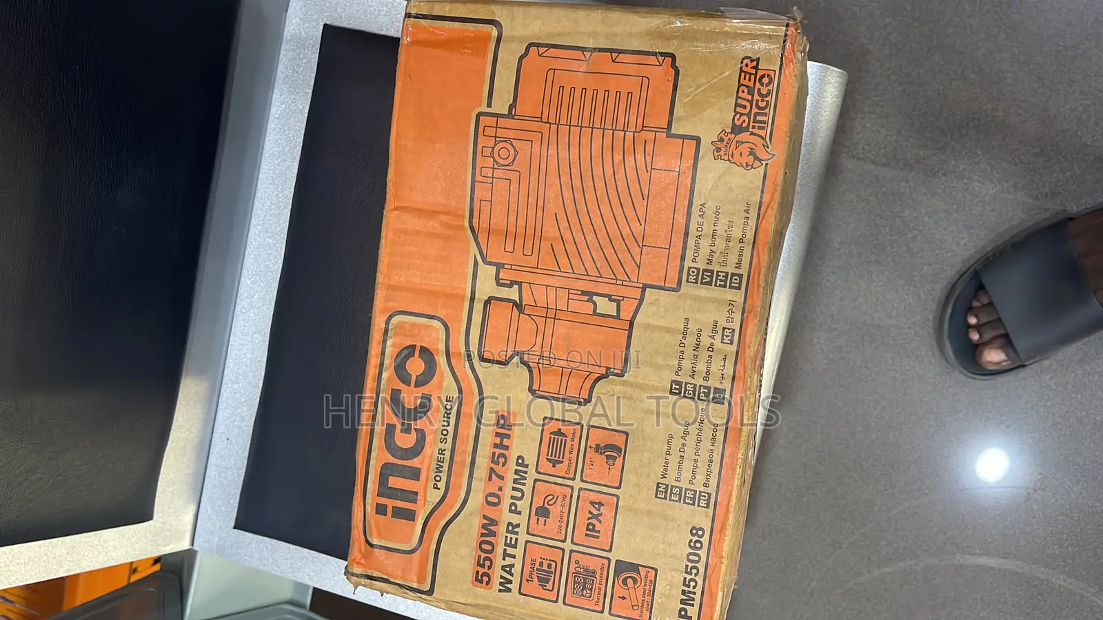 550w 0.75hp Ingco Surface Water Pumping Machine