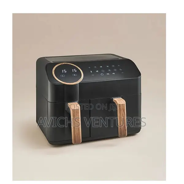 Goerge Home Matte Black Scandi 9.5l Dual Drawer Air Fryer